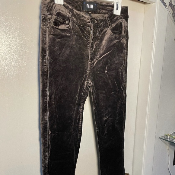 PAIGE Denim - Paige Hoxton Ankle Velvet Skinny Jeans